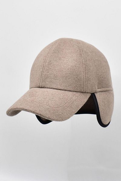 Külah Men's Fleece Eared Cap Hat-beige