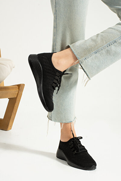 Quality Siyah Bakhadi Rahat  Günlük Yazlık Spor Ayakkabı Trend Modeller