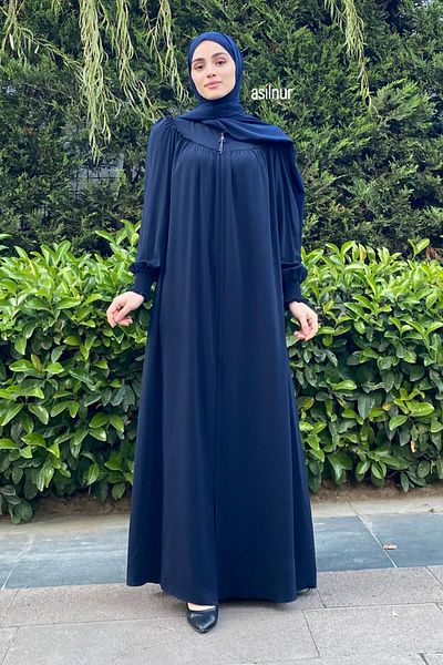 ASİLNUR Μπλε Navy Rabia Ferace