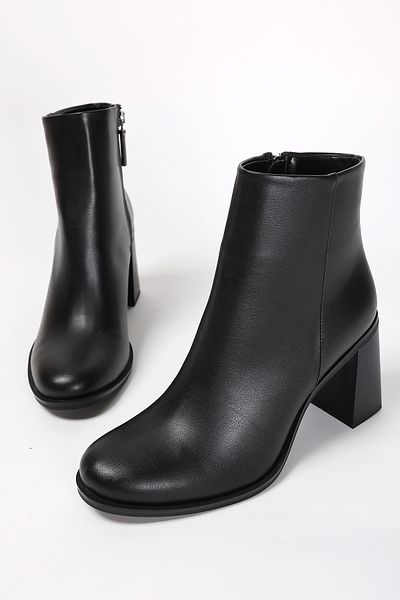 Liza Shoes Cizme cu toc cu fermoar lateral pentru femei Laura A006-K1013