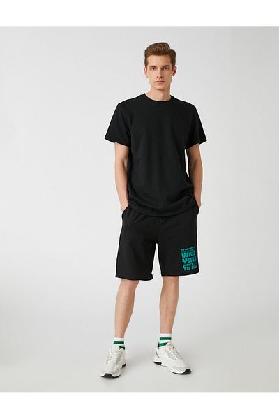 Koton Pantaloni scurți imprimați Slim Fit