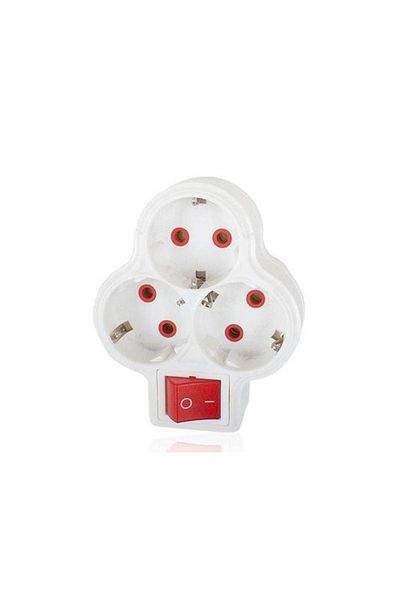 FETİH Fetih 117-03P 3-Piece Clover Socket with Switch