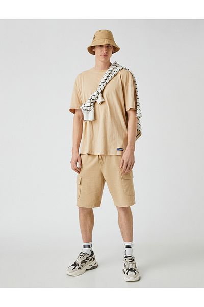 Koton Cargo Shorts Waist Tie Pocket Slim Fit