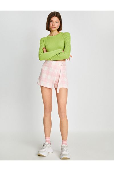Koton Asymmetrical Mini Skirt