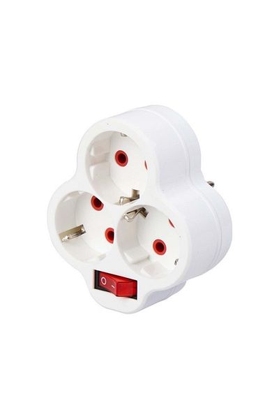 FETİH Fetih 117-03P 3-Piece Clover Socket with Switch
