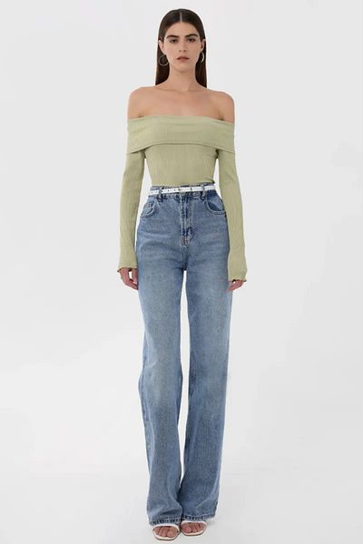Hiccup Μπλούζα με γιακά Madonna Off Shoulder
