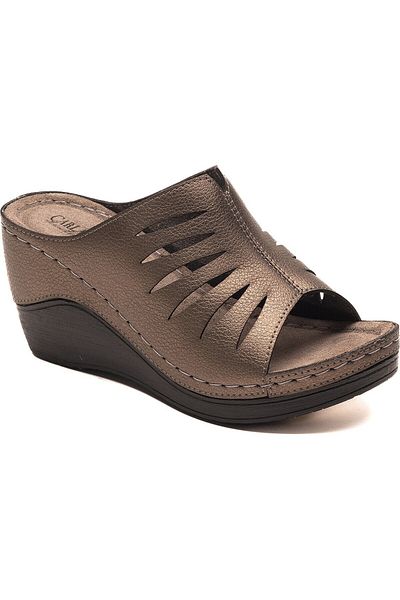Carlaverde High Sole Orthopedic Women's Slippers Heel Height 8 cm 170677