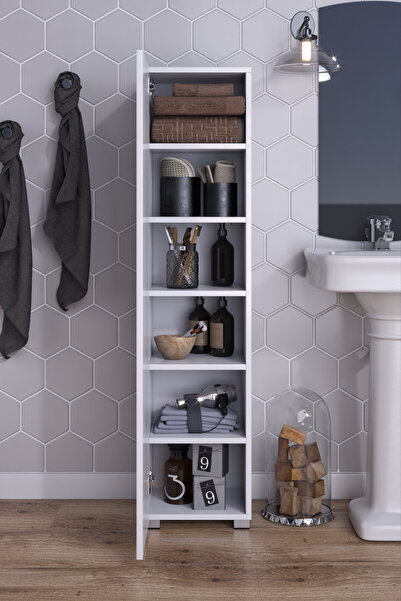 moka park avm Tek Kapaklı 6 Geniş Raflı Çok Amaçlı Dolap