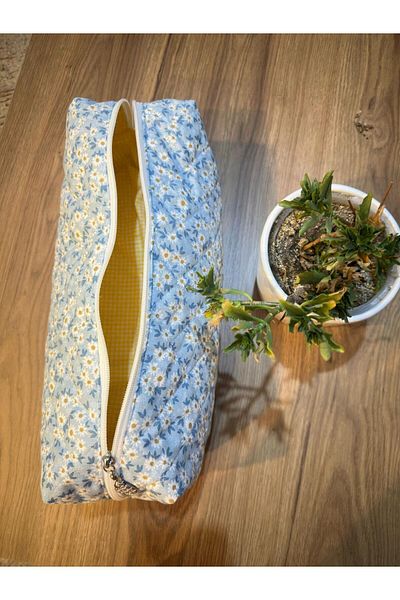 nartella Travel Case Compatible with Brand Hair Stylers - Blue Daisy Pattern - 2XL Large Size