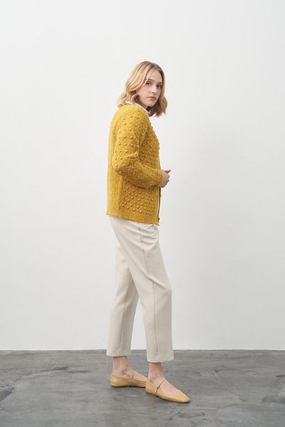 inspiration Betty Cardigan Mustard