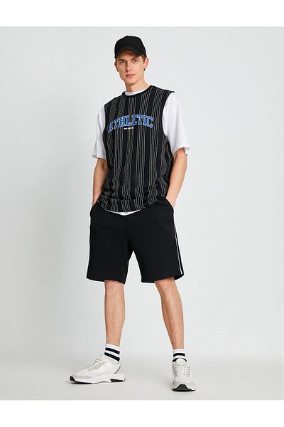 Koton Slim Fit Striped Shorts