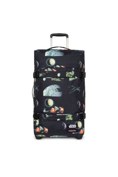 Eastpak 2 Tekerlekli Valiz, Bavul Transit'R L Star Wars Galaxy Black