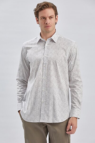 İmza Біла сорочка з довгими рукавами, жорстким коміром та кишенями, класичний крій, комфортна посадка 1004240107