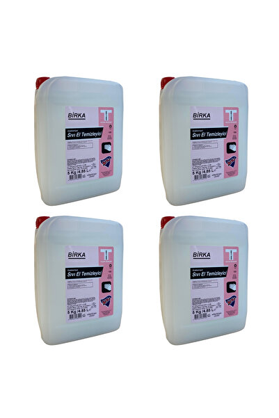 BİRKA صابون اليد السائل الصناعي بيركا (جوز الهند)، 4 قطع× 5 كجم