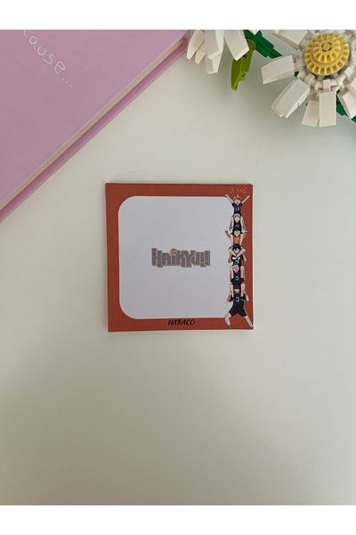 Hara Company Haikyu 9X9 Size Anime Patterned Memopad