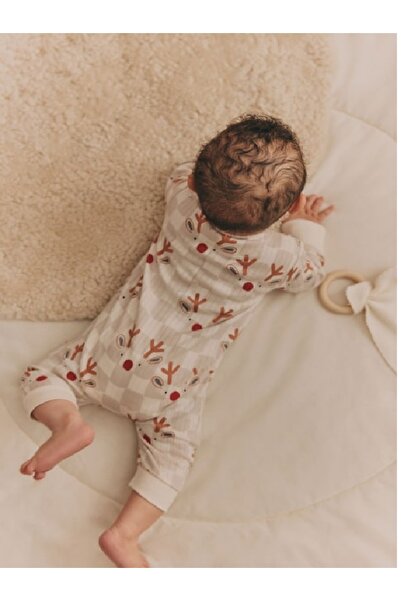 Next Baby 100% Cotton Neutral Reindeer Baby Christmas Sleeping Bag