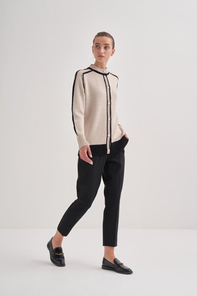 inspiration 2 Renkli İntersia Hırka Camel