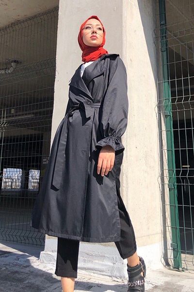 Hera Fashion Women's Buttoned Trench Coat