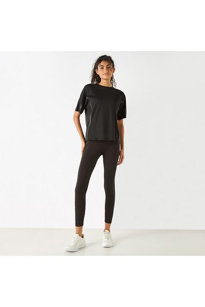 Kappa Panelled Crew Neck T-shirt with Short Sleeves