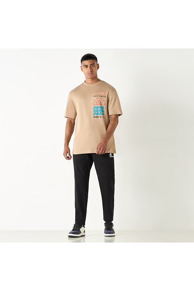 Kappa Graphic Print T-shirt with Short Sleeves