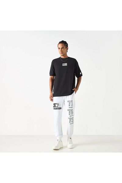 Starter Logo Print Crew Neck T-shirt with Short Sleeves