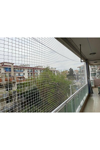 Store balkon kedi filesi 6x2.20m 2mm kalınlığında 4x4 göz aralıklı kedi filesi