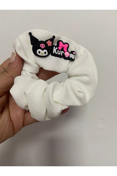 synshop Sanrio Kuromi Cinnamoroll Bagel - Scrunchie de păr din cauciuc, cadou de zi de naștere pentru femei și fete adolescente