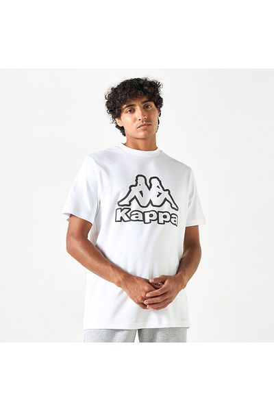 Kappa Logo Print Crew Neck Regular Fit T-shirt with Short Sleeves