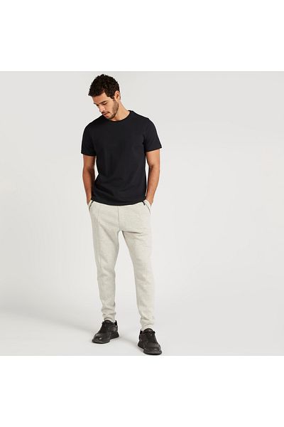 Iconic Textured Slim Fit T-shirt with Crew Neck and Short Sleeves