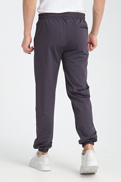 RDR-X Erkek Füme Rahat Kesim Lastik Paça Dalgıç Kumaş Eşofman Altı