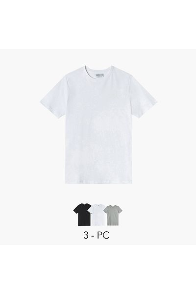 Kappa Set of 3 - Kappa Crew Neck Regular Fit T-shirt with Short Sleeves