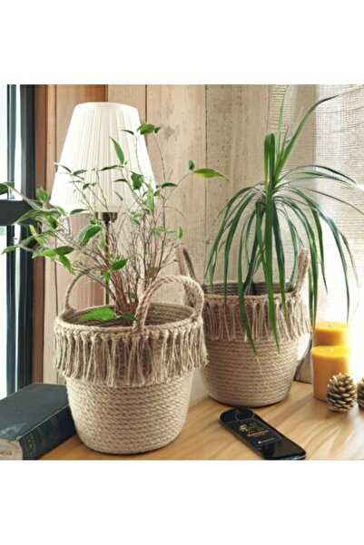 bayram taşcıoğlu home desing 2 قطعة سلة الجوت الخوص سلة الزخرفية سلة الهدايا ...