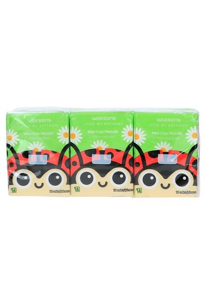 Watsons Ladybug Hankies Mini Wipes Set of 6