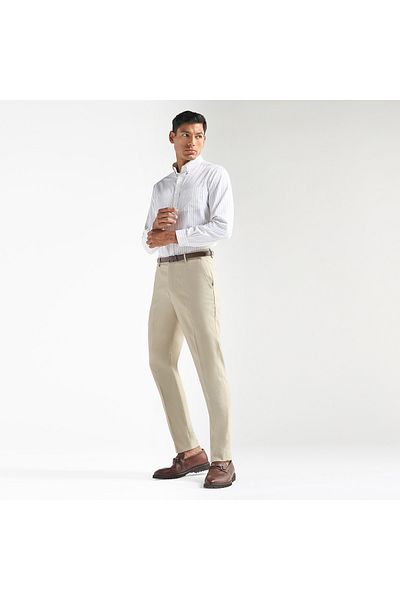 FAV Striped Shirt with Button Down Collar and Long Sleeves
