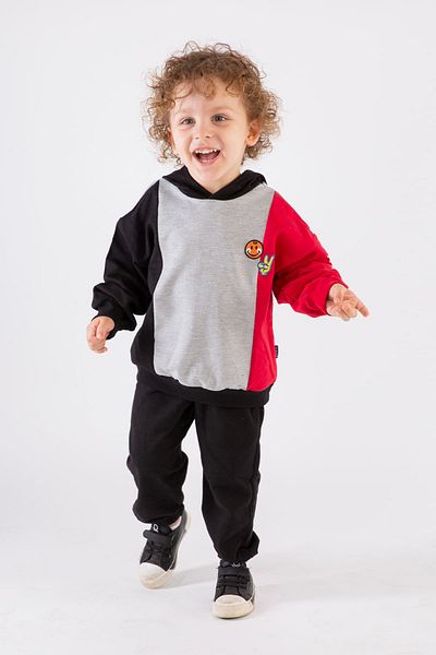 Harika KIDS Σετ αθλητικής φόρμας για αγόρι με κουκούλα - δύο κλωστές