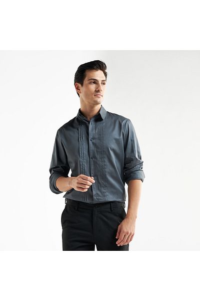 FAV Pleated Front Dress Shirt