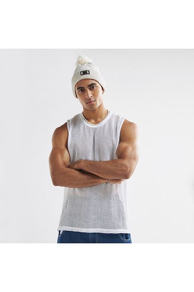 FAV Sleeveless Net Tank Top