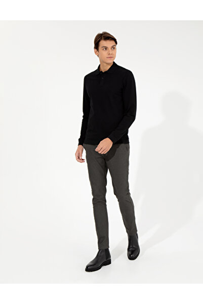 Pierre Cardin Haki Slim Fit Keten Karışımlı Chino Pantolon 50259718-VR027