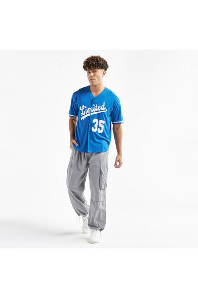 FAV Typography Print Baseball Shirt