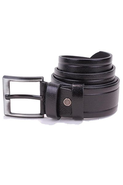DAGOSTER DMK26-462DG Μαύρη ανδρική ζώνη από γνήσιο δέρμα 4,5 cm