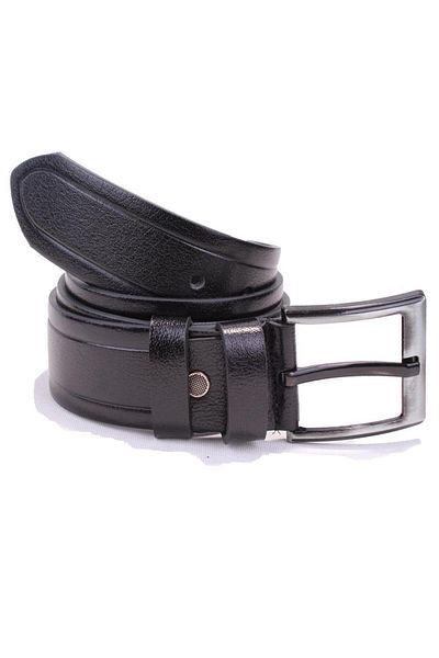 DAGOSTER DMK26-462DG Μαύρη ανδρική ζώνη από γνήσιο δέρμα 4,5 cm