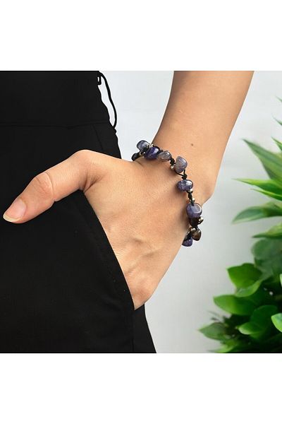 Bonicce سوار من حجر العقيق الطبيعي الحقيقي