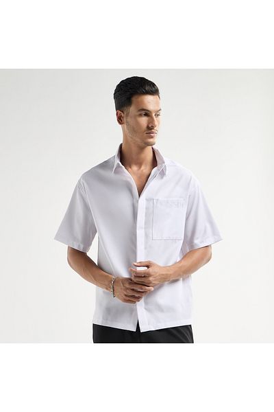 FAV Regular Fit Shirt with Collar and Short Sleeves