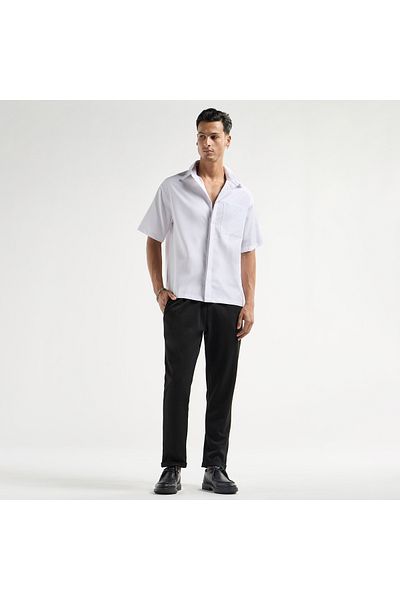 FAV Regular Fit Shirt with Collar and Short Sleeves