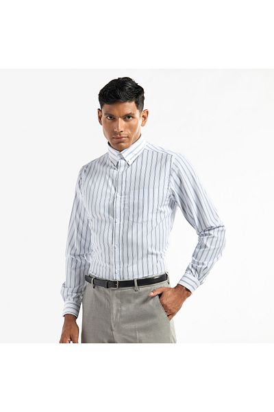 FAV Regular Fit Striped Shirt with Pocket