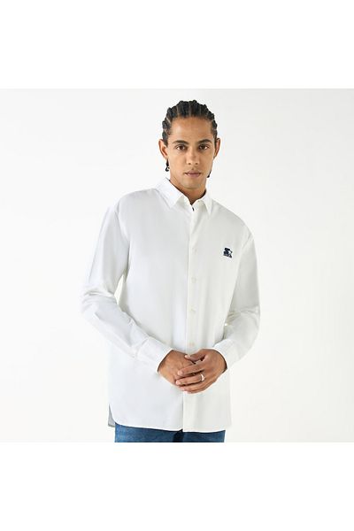 Starter Regular Fit Shirt with Long Sleeves and Button Placket