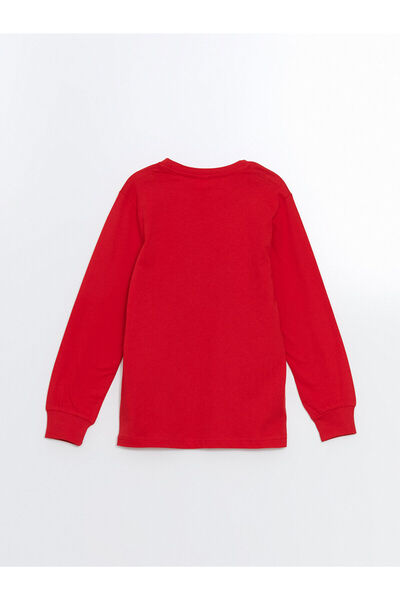 LC Waikiki Peak New Season Crew Neck Liverpool Printed Boys Pajama Set