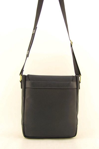 QUB CLUB Unisex Μαύρη Αδιάβροχη Τσάντα Laptop Work School Messenger