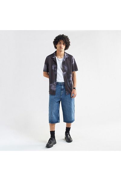 FAV All-Over Print Camp Collar Shirt with Short Sleeves