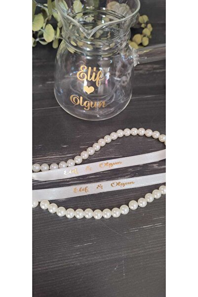 hoby shop İsimli Cezve Baskılı Cezve ve İncili Kurdale-Kişiye Özel Cezve-Nişa...